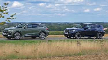 Audi Q5 vs BMW X3 - side profiles